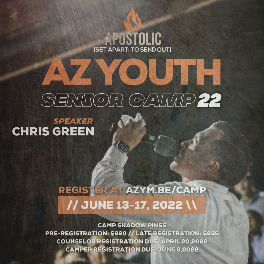 2022 AZ Sr. Youth Camp Flyer